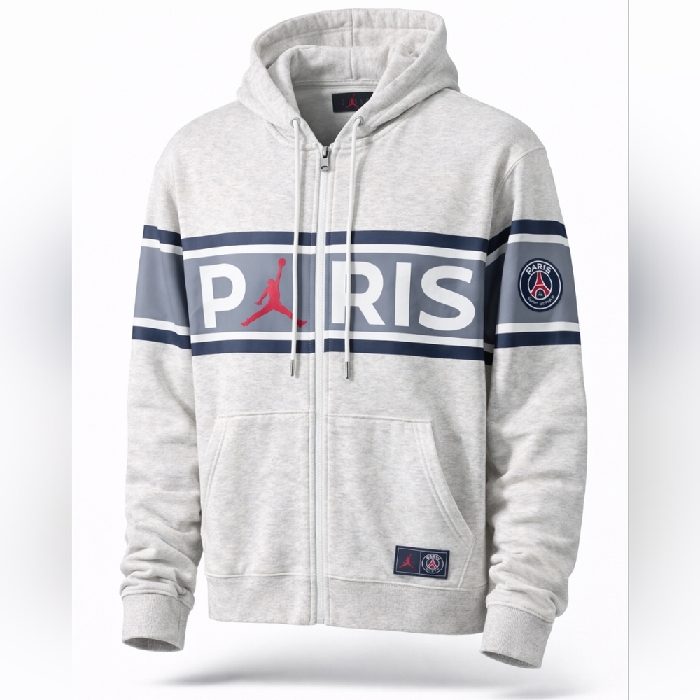 Jordan Brand x Paris Saint-Germain (PSG) Full-Zip Fleece Hoodie